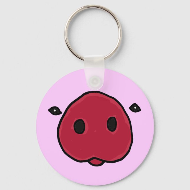 CF- Adorable Pig Snout Keychain (Front)