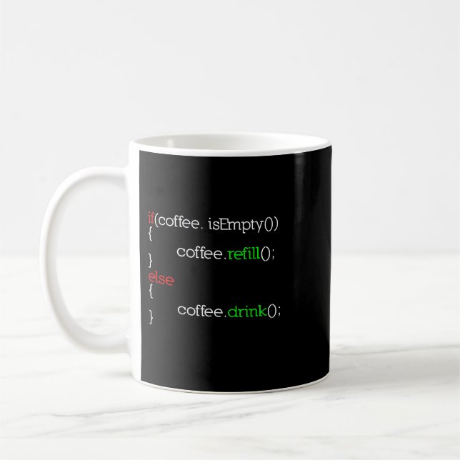 CF Coffee Funny Programmer Coffee Gift For Compute Mug (Left)