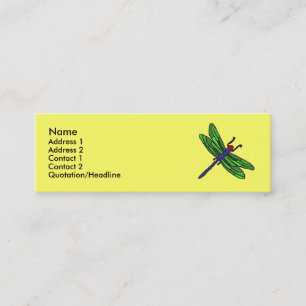 CF- Dragonfly Business Cards... Mini Business Card