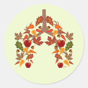 CF Fall  Classic Round Sticker