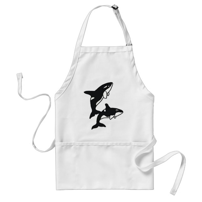 CF- Leaping Killer Whales Apron (Front)