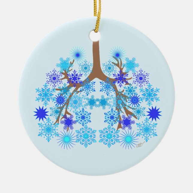 CF Winter  Ceramic Ornament (Front)