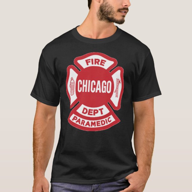 CFD Chicago Fire Department  Paramedic   T-Shirt (Front)