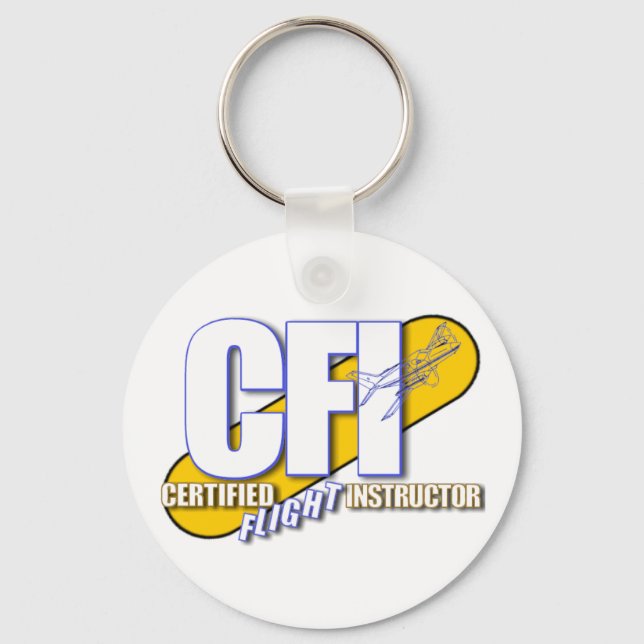 CFI LOGO - CERTIFIED FLIGHT INSTRUCTOR KEY RING (Front)