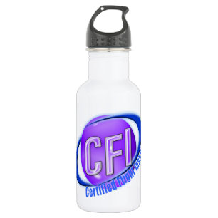 CFI ORB SWOOSH LOGO CERTIFIED FLIGHT INSTRUCTOR 532 ML WATER BOTTLE