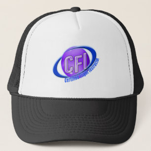 CFI ORB SWOOSH LOGO CERTIFIED FLIGHT INSTRUCTOR TRUCKER HAT