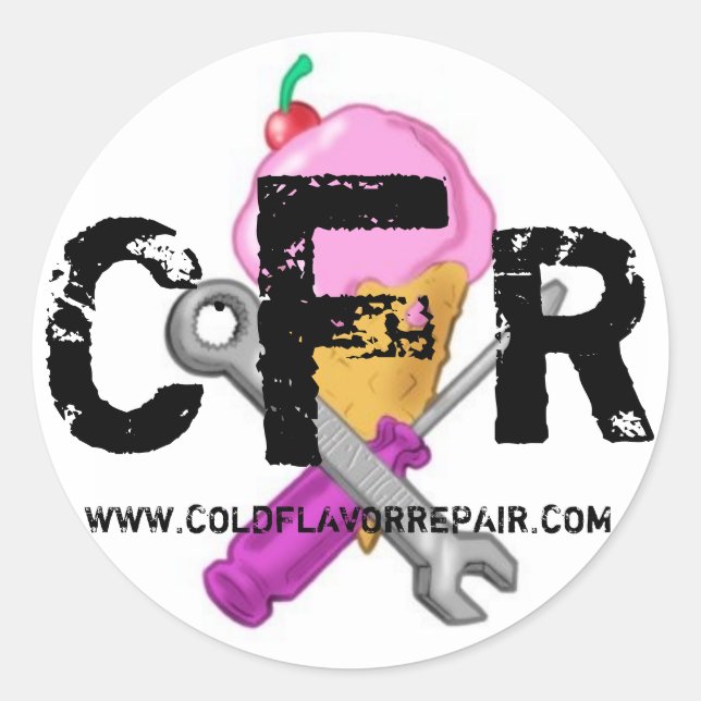 CFR LOGO STICKER 2008 - Customised (Front)