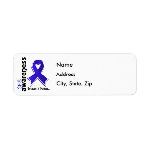 CFS Awareness 5 Chronic Fatigue Syndrome Return Address Label