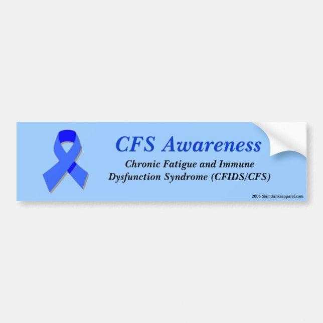 CFS Awareness Bumper Sticker (Front)