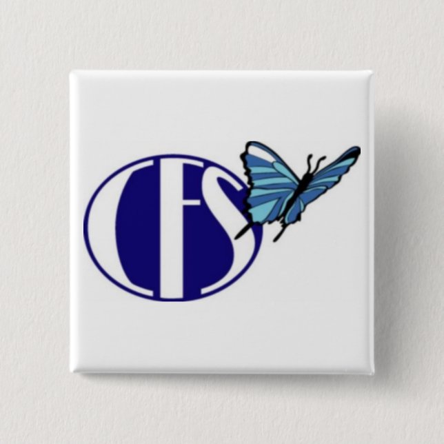 CFS Awareness (Square Button) 15 Cm Square Badge (Front)