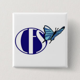 CFS Awareness (Square Button) 15 Cm Square Badge