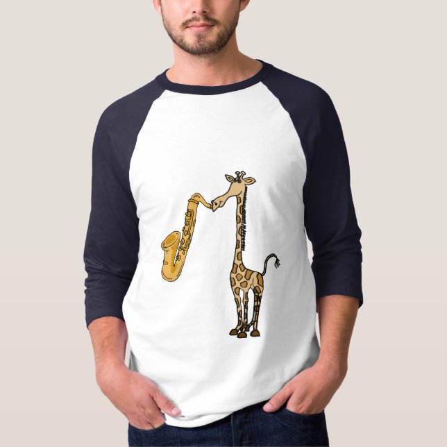 CG- Giraffe with  Saxophone Shirt (Front)