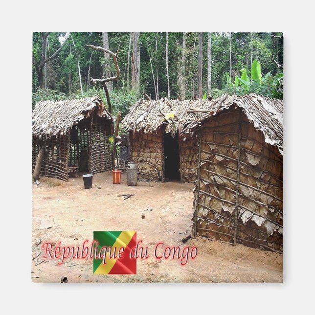 CG - Republic of the Congo - House Pygmy Magnet (Front)