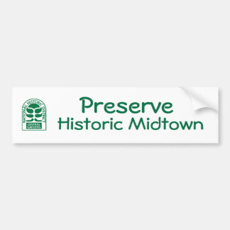 CGA Logo Preserve Historic Midtown Bumper Sticker