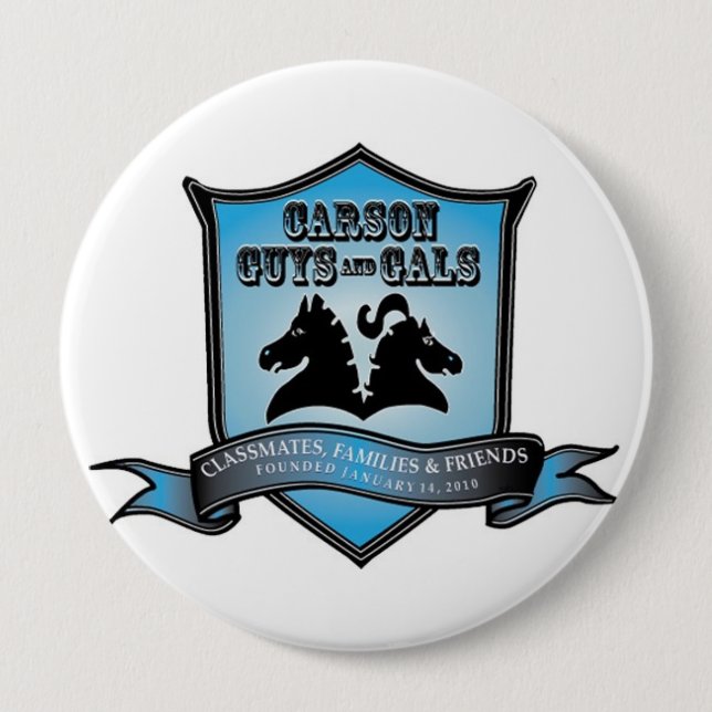 CGAG 4" BUTTON blu/wht (Front)