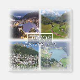 CH0279 Europe, Switzerland, Davos, Fridge Magnet