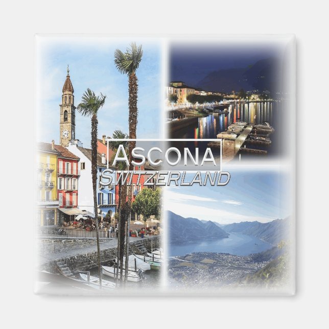 CH0280 Europe, Switzerland, Ascona, Fridge  Magnet (Front)