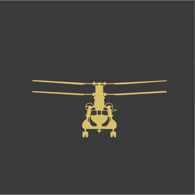 CH47 Chinook Fly Army Vinyl Decal (Front)
