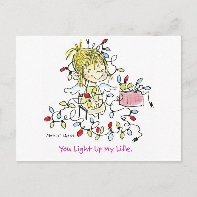 CH-001 Christmas Light Life Holiday Postcard (Front)