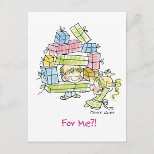 CH-002 Christmas Gifts Holiday Postcard