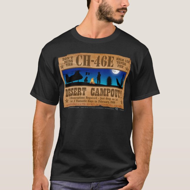 CH-46 Desert Campout T-Shirt (Front)