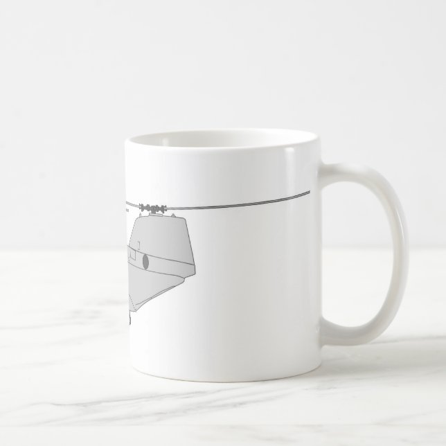 CH-46E cargo helicopter Coffee Mug (Right)