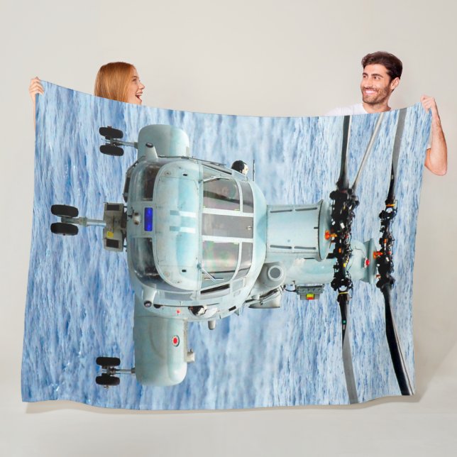 CH-46E SEA KNIGHT FLEECE BLANKET (In Situ)
