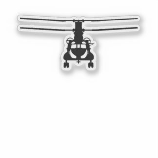 CH-47 Chinook Frontal View Sticker