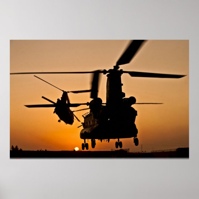 CH-47 CHINOOK HELICOPTER POSTER (Front)
