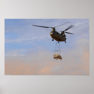 CH-47 Chinook Helicopter Poster