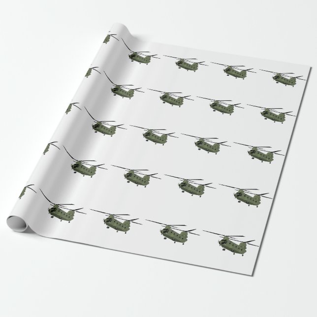 CH-47 Chinook Wrapping Paper (Unrolled)
