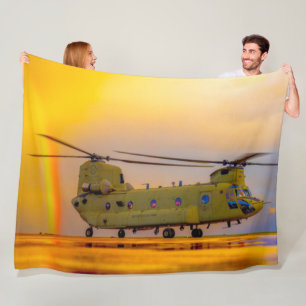 CH-47F CHINOOK FLEECE BLANKET