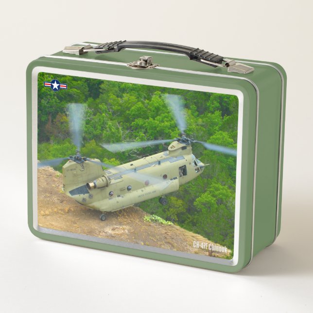 CH-47F CHINOOK METAL LUNCH BOX (Front)