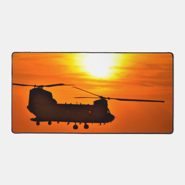 CH-47F CHINOOK SUNSET DESK MAT (Front)