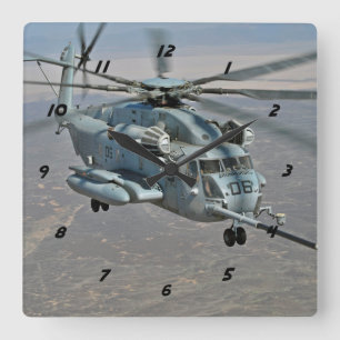 CH-53E on Refueling Mission Clock
