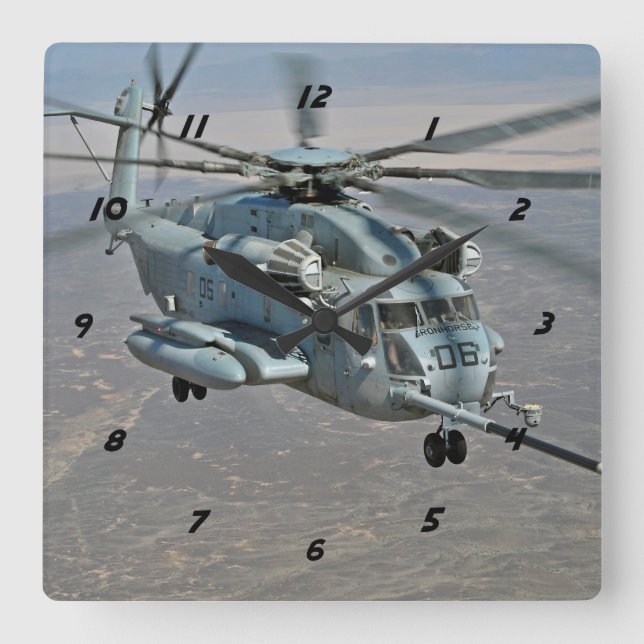 CH-53E on Refueling Mission Clock (Front)