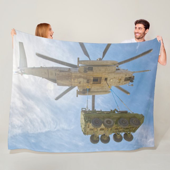 CH-53E SUPER STALLION FLEECE BLANKET (In Situ)