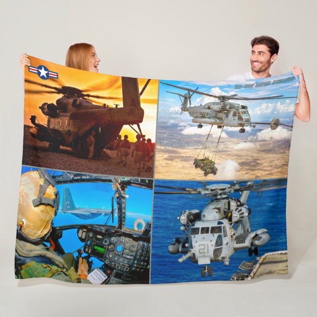 CH-53E SUPER STALLION FLEECE BLANKET (In Situ)