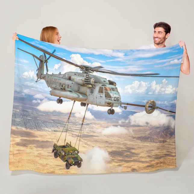 CH-53E SUPER STALLION FLEECE BLANKET (In Situ)