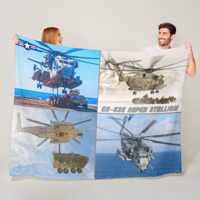 CH-53E SUPER STALLION FLEECE BLANKET (In Situ)