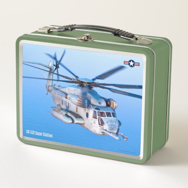 CH-53E SUPER STALLION METAL LUNCH BOX (Front)