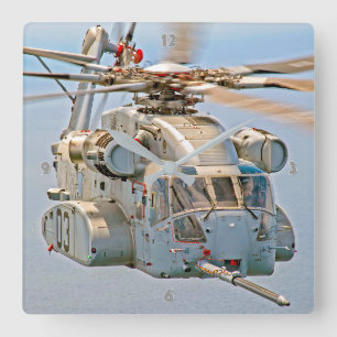 CH-53K KING STALLION SQUARE WALL CLOCK