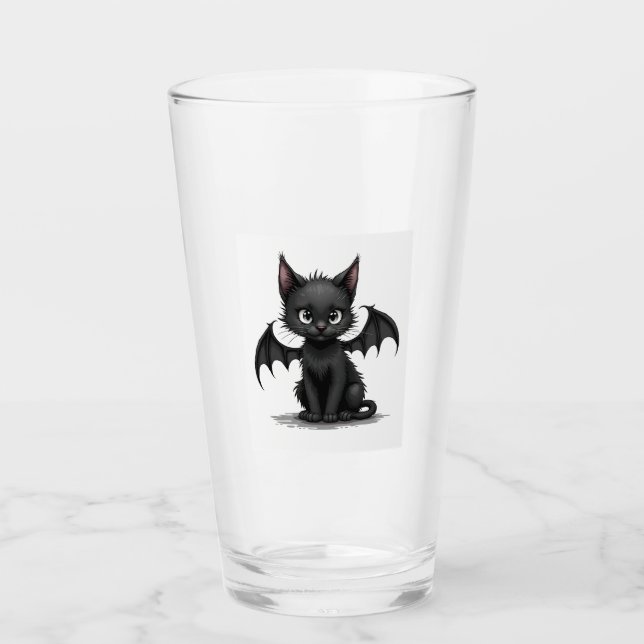 Ch Ch Ch Meow Meow Scary Friday Costume Halloween  Glass (Front)