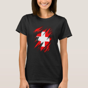 Ch Che Swi Swiss Flag Switzerland T-Shirt
