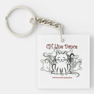 CH Kitty Line Dance Key Ring