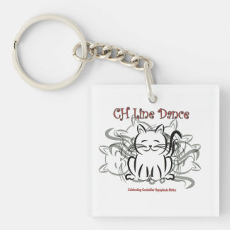 CH Kitty Line Dance Key Ring