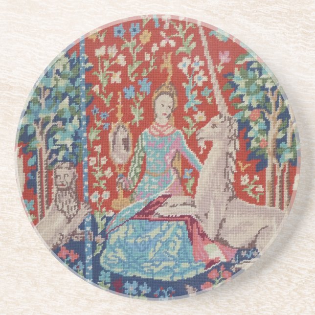 CH- Lady and the Unicorn Tapestry Coasters (Front)