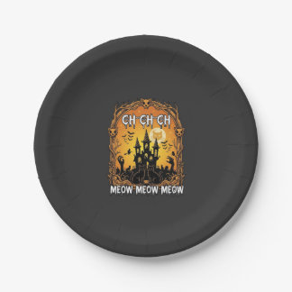 Ch Meow Halloween Haunted Castle_1 Paper Plate