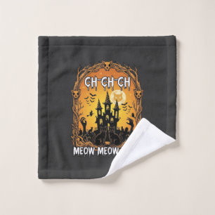 Ch Meow Halloween Haunted Castle_1 Wash Cloth