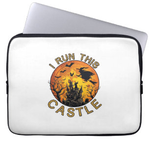 Ch Meow Halloween Haunted Castle (2)_1 Laptop Sleeve